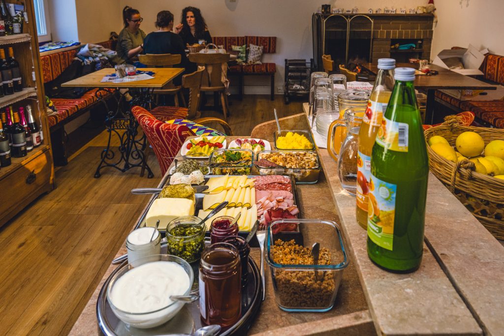 Frühstücksbuffet in der Greißlerei Rasch