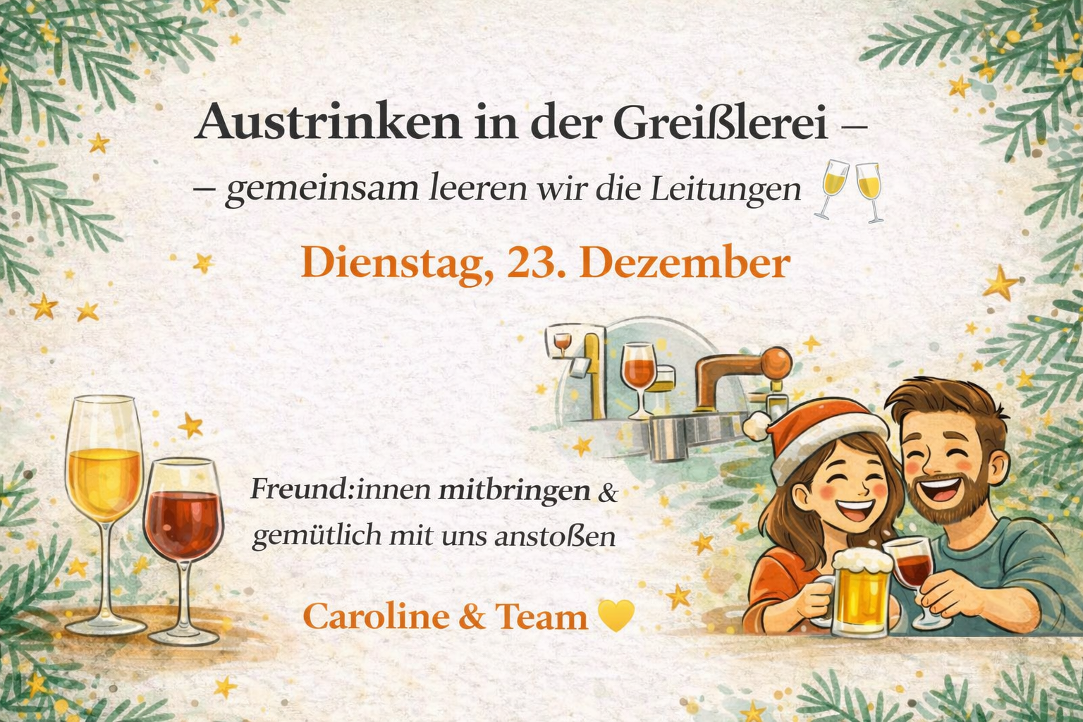 Austrinken am 23.12.25