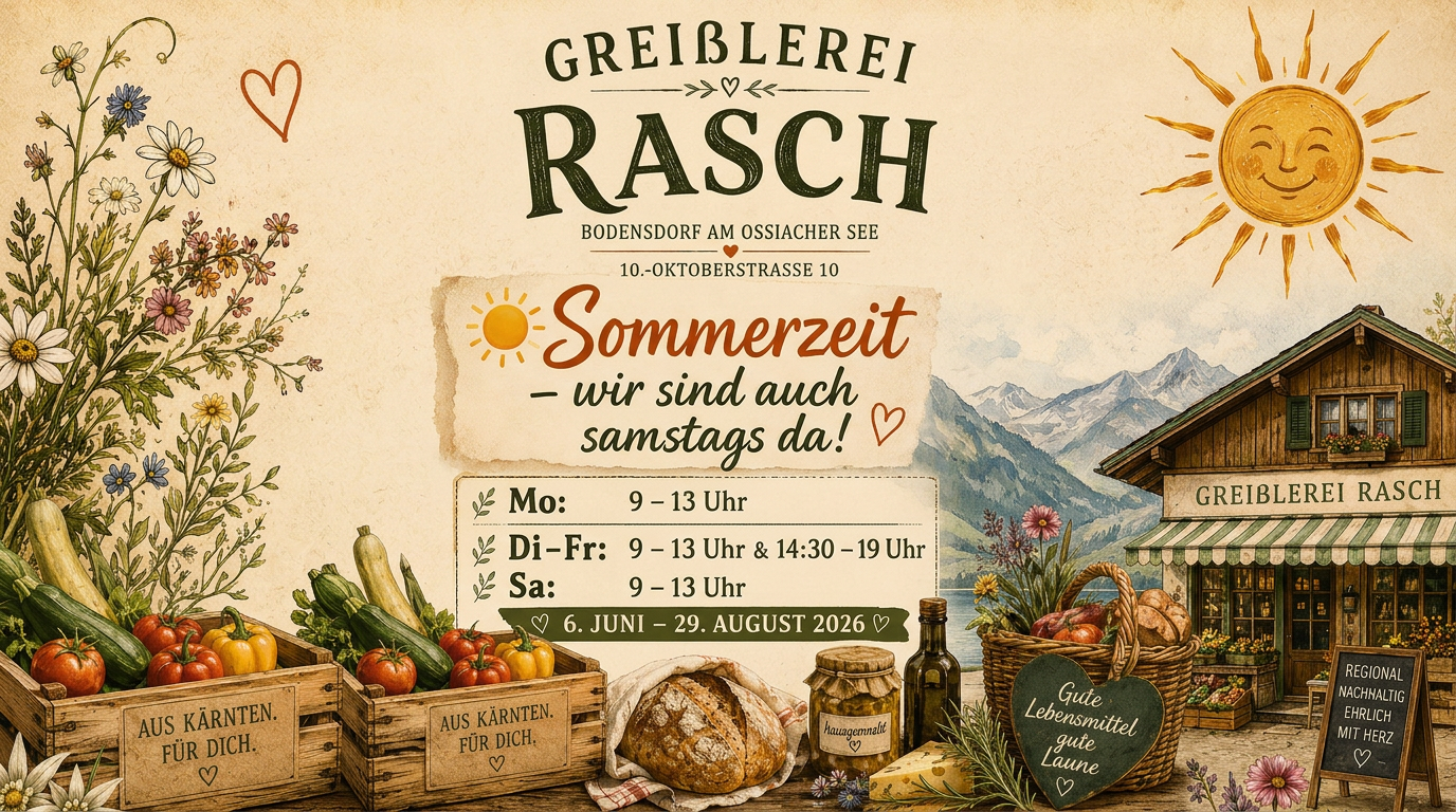 Sommerfreude in der Greißlerei Rasch