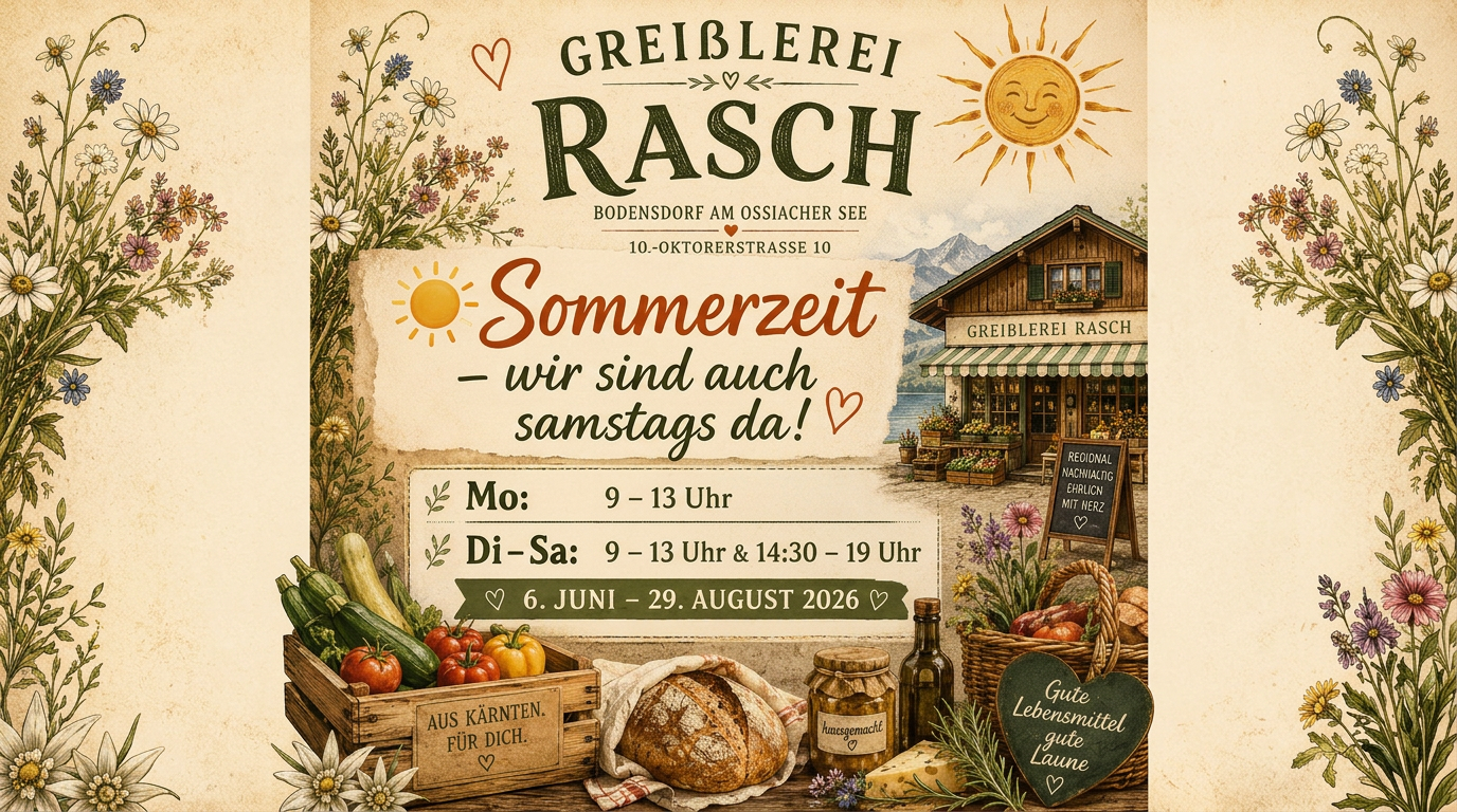 Sommerfreude in der Greißlerei Rasch