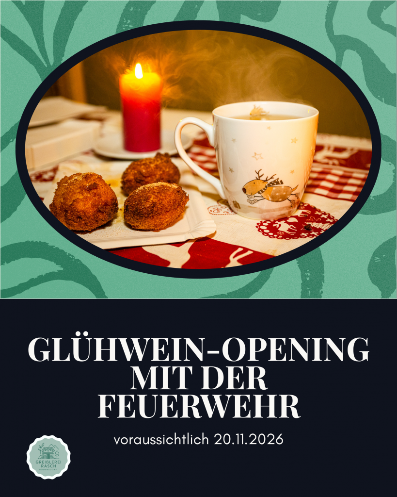 Glühwein Opening mit der Feuerwehr.