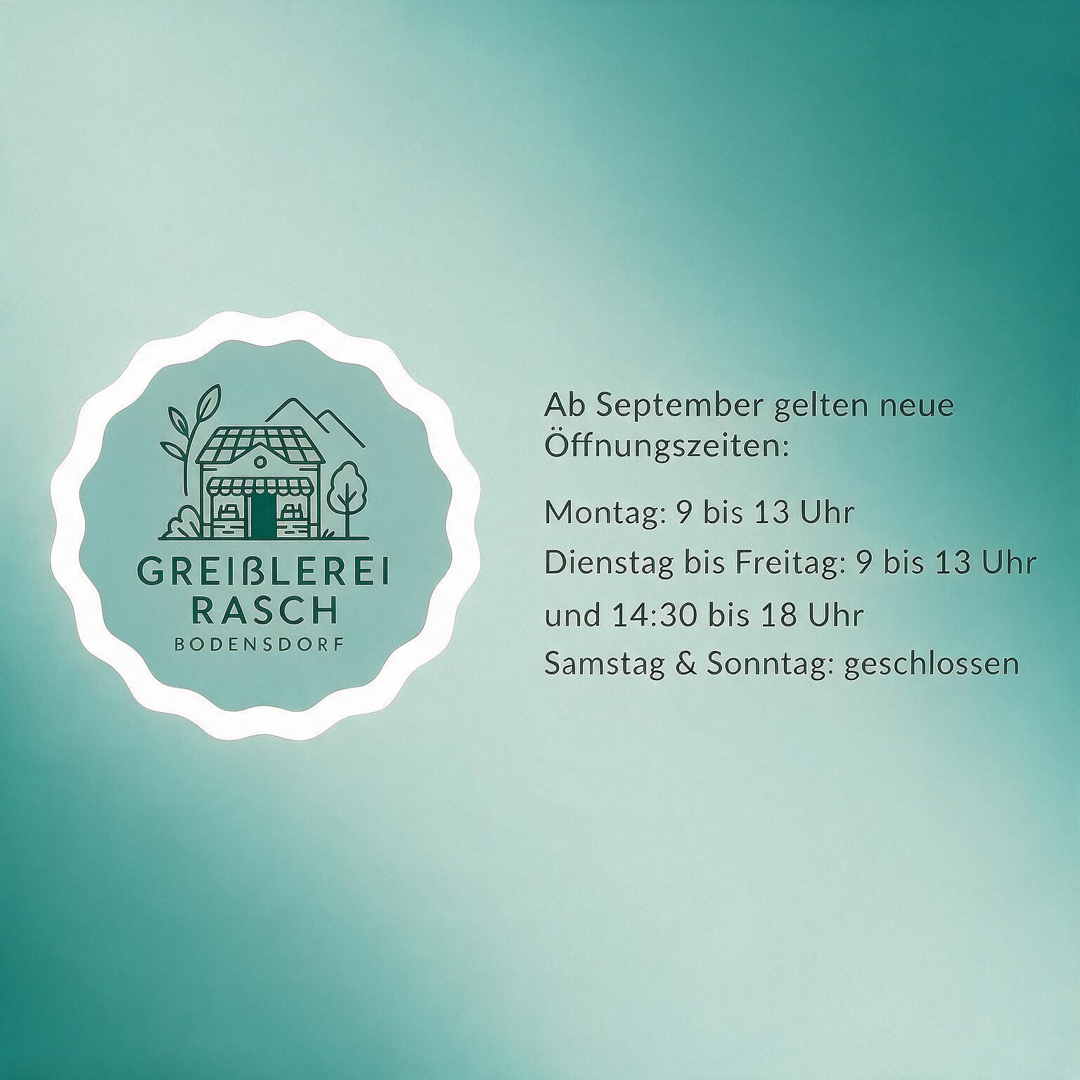 Öffnungszeiten am 1. September 2026
